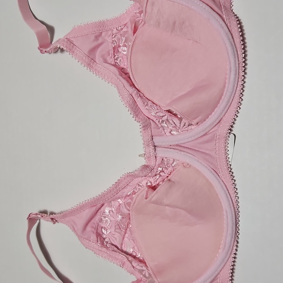 Sheer Elegance Pink Lace Underwire Bra 85E/38E - Picture 6 of 8
